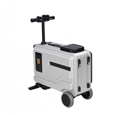 לשבת על מזוודה חשמלית